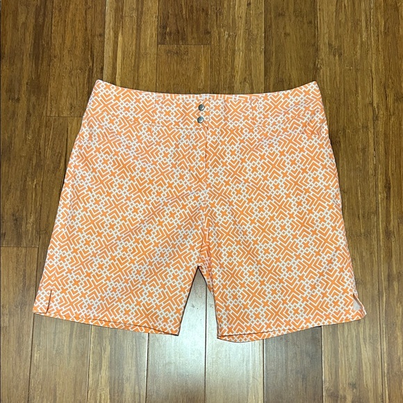 adidas Pants - adidas Orange Patterned Women's Athletic Shorts Size 4